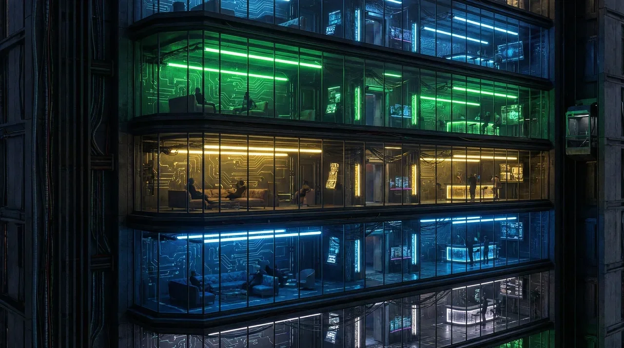 九游棋牌 电路板摩天楼VIP层